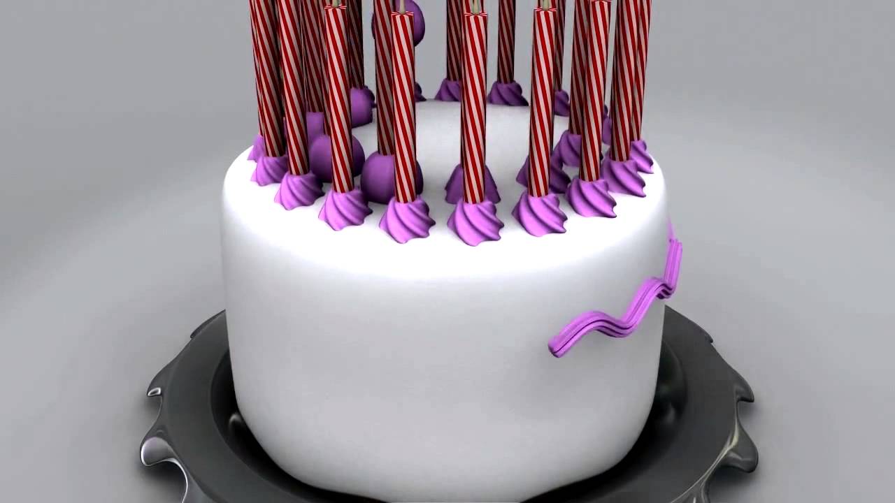 Simple Birthday Cake free 3D model | CGTrader