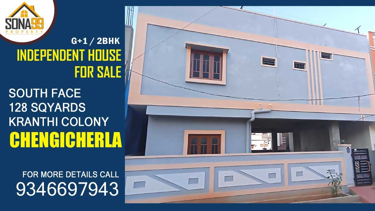G+1 Independent House for sale, 128 Sqyds, South, Chinna Kranthi Colony