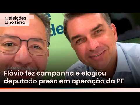 Flávio Bolsonaro fez campanha e elogiou deputado preso em operação da PF no RJ: 'Pessoa competente'