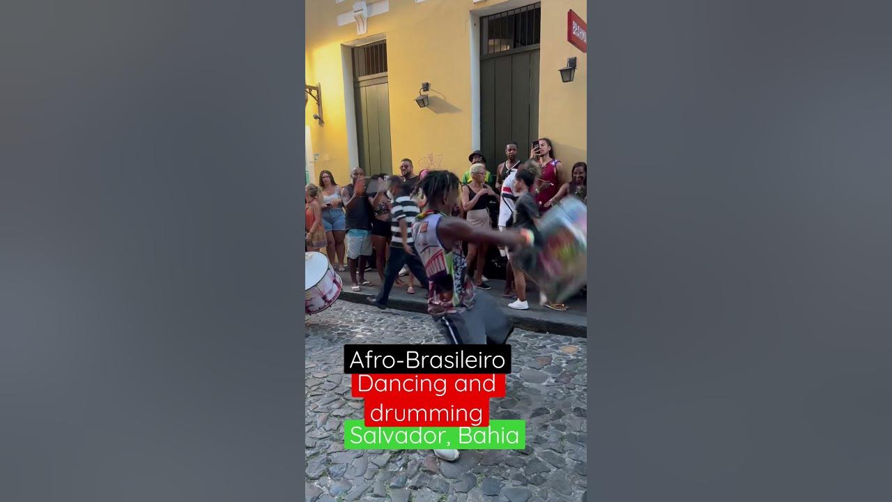 Olodum Afro-beats in Pelourinho, historic center of Salvador Bahia
