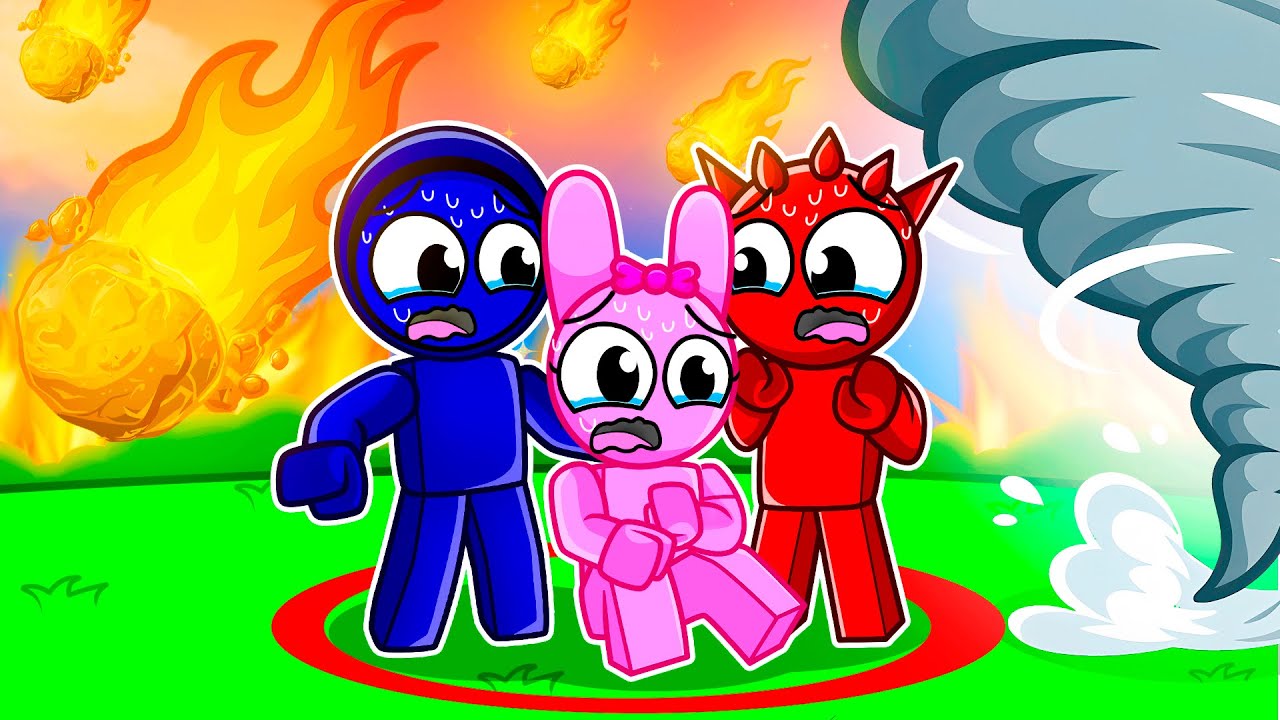 O ÚLTIMO Sprunki a SAIR DO CÍRCULO VENCE! | Jevin, Pinki e Raddy