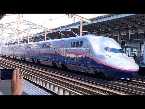 E4系新幹線 サンキューMaxとき&Maxやまびこ 郡山駅通過