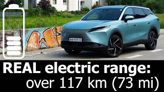 Omoda 7 Super Hybrid electric range: city, highway real-life mpkWh kWh/100 km Plug-In PHEV