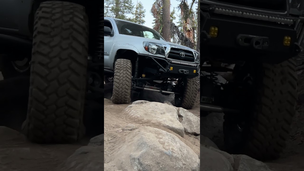 Solid Axle Swap Toyota Tacoma Built by WFO Concepts Testing on the Barrett Lake Trail near Tahoe