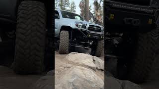 Celebrity Solid Axle Swap Toyota Tacoma Built by WFO Concepts Testing on the Barrett Lake Trail near Tahoe Profile