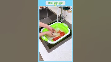 Thớt gấp kiêm chậu rửa – một món hai công dụng tiện lợi #giadungtienich #xuhuong