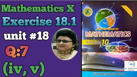 Mathematics Exercise 18.1,Q7(IV,V),Class X, Variations