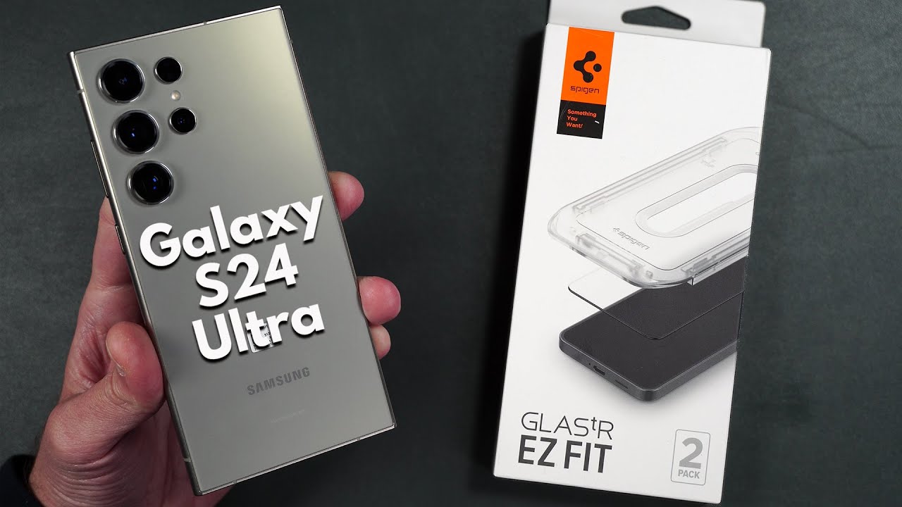 Galaxy S24 Ultra Spigen GLASTR EZ FIT Screen Protector - Drop & Scratch  TESTS 