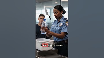 TSA missed a MEAT CLEAVER but took my water bottle… flight attendant had to catch it instead 😳