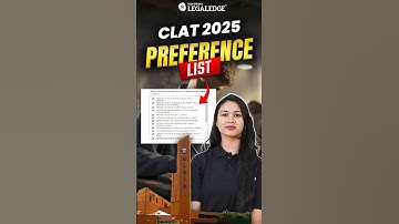 CLAT 2025 Counselling Process & Preference List Simplified! #clatcounselling