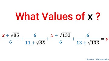 For What Values of x , y is an integer | Olympiad Mathematics