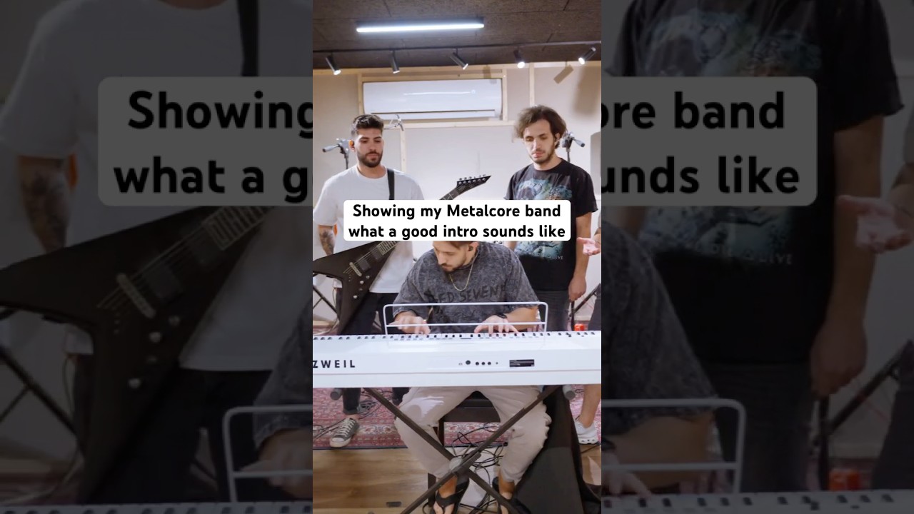 Showing my Metalcore band what a good intro riff sounds like… 
