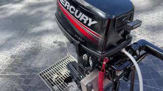 2019 Mercury 6hp Two Stroke • Start up + Flush