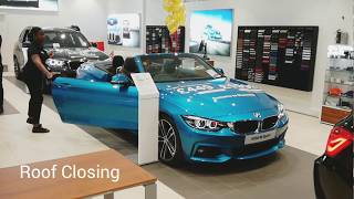 Bmw 420D M Sport Convertible Roof In Action.