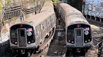 BMT West End: R68 & R160/Siemens (D) and Rerouted (R) trains @ The 4th Avenue Portal