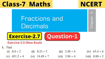 Class 7 Maths Chapter 2 Fractions and Decimals NCERT Exercise 2.7 Question 1 solved