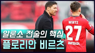 플로리안 비르츠가 알론소 감독 전술의 핵심인 이유