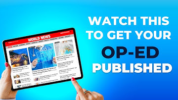 How to Publish an Op-Ed | Publish Article Online