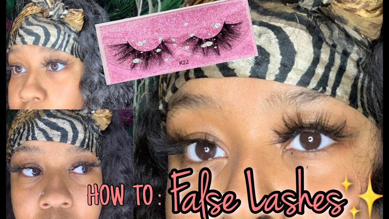 HOW TO APPLY FALSE LASHES | BEGINNER FRIENDLY | FAST & EASY!! - YouTube