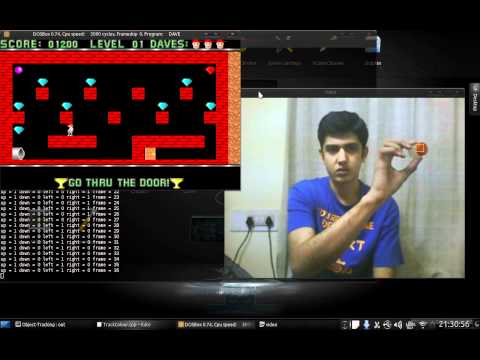 Game control by object tracking using opencv
