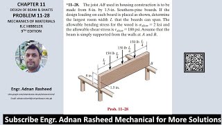 11-28 Design of beam and shaft| Mechanics of Materials RC Hibbeler