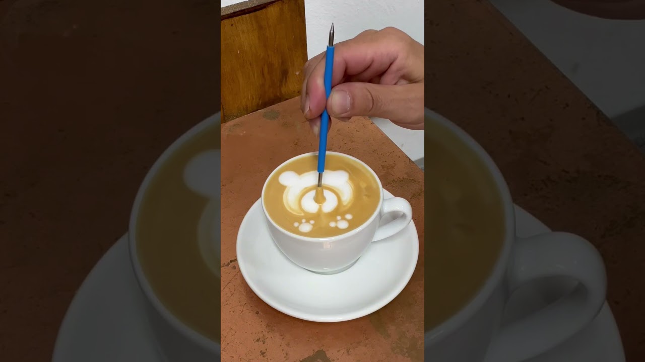 Cómo HACER un OSITO en el café. Conquista a todo el mundo.  