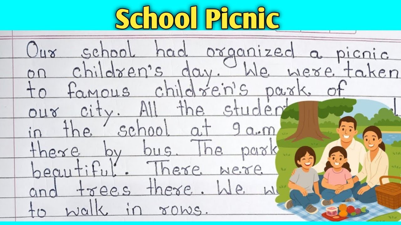 Our School Picnic 🧺 Essay on Our School Picnic in English