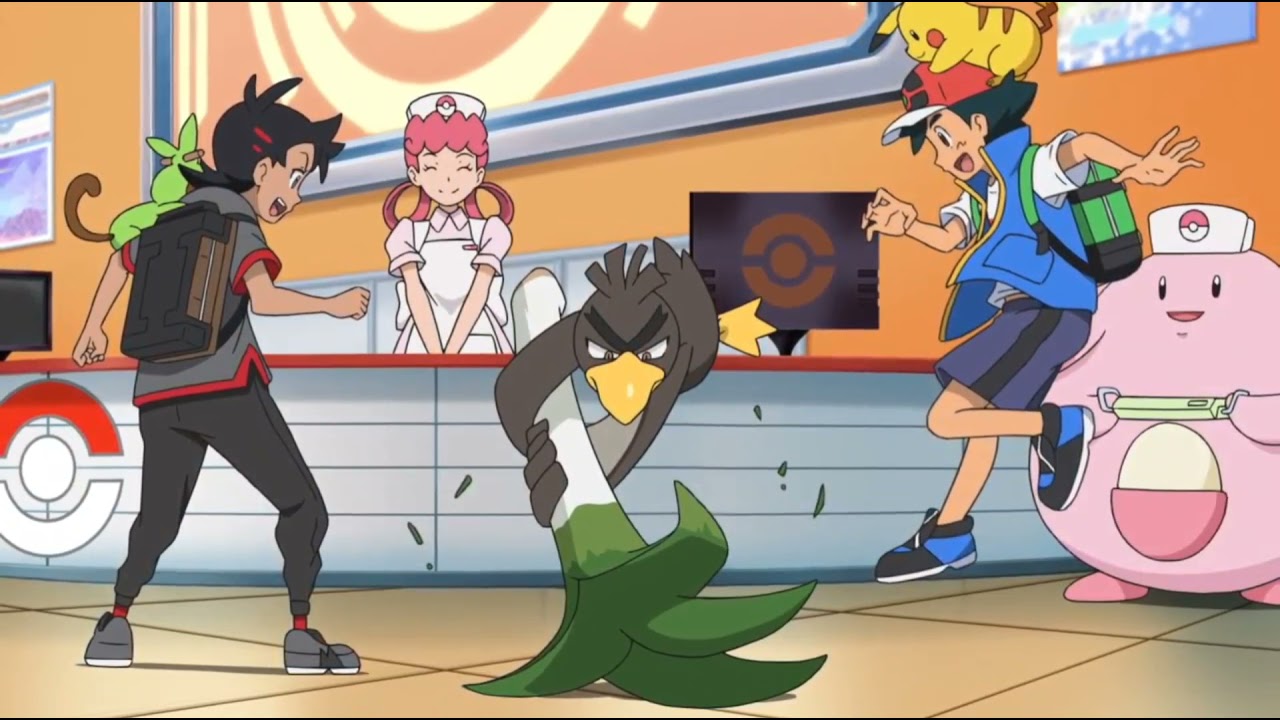 Pokemon Journeys Ash Has A Battle Challenge Against Rinto