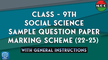 Sample Paper Class - 9th Social Science With Marking Scheme 2022-2023