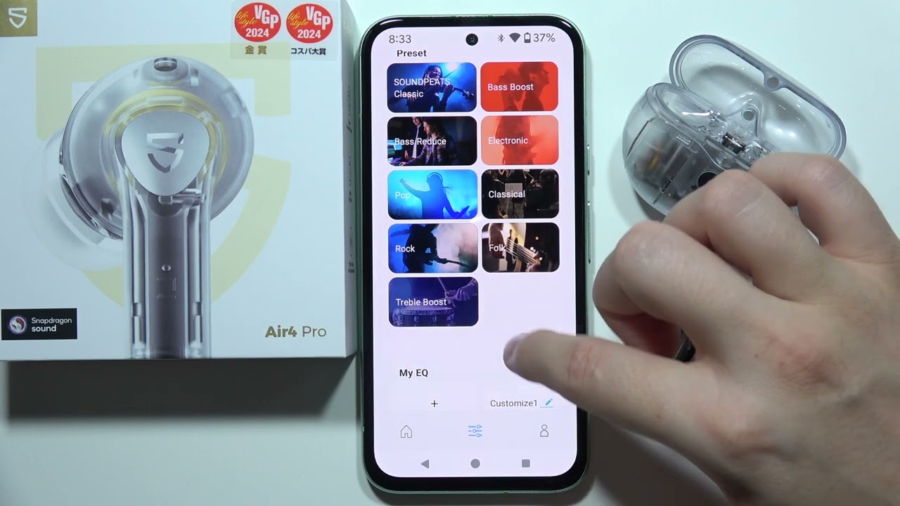 SoundPeats Air 4 Pro: How to Use Sound Equalizer