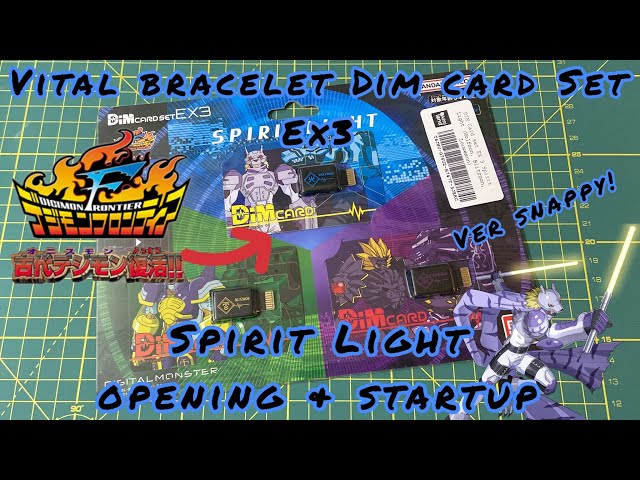 Digimon Vital Bracelet - Ex3 Frontier Dim Card Set - Spirit Light