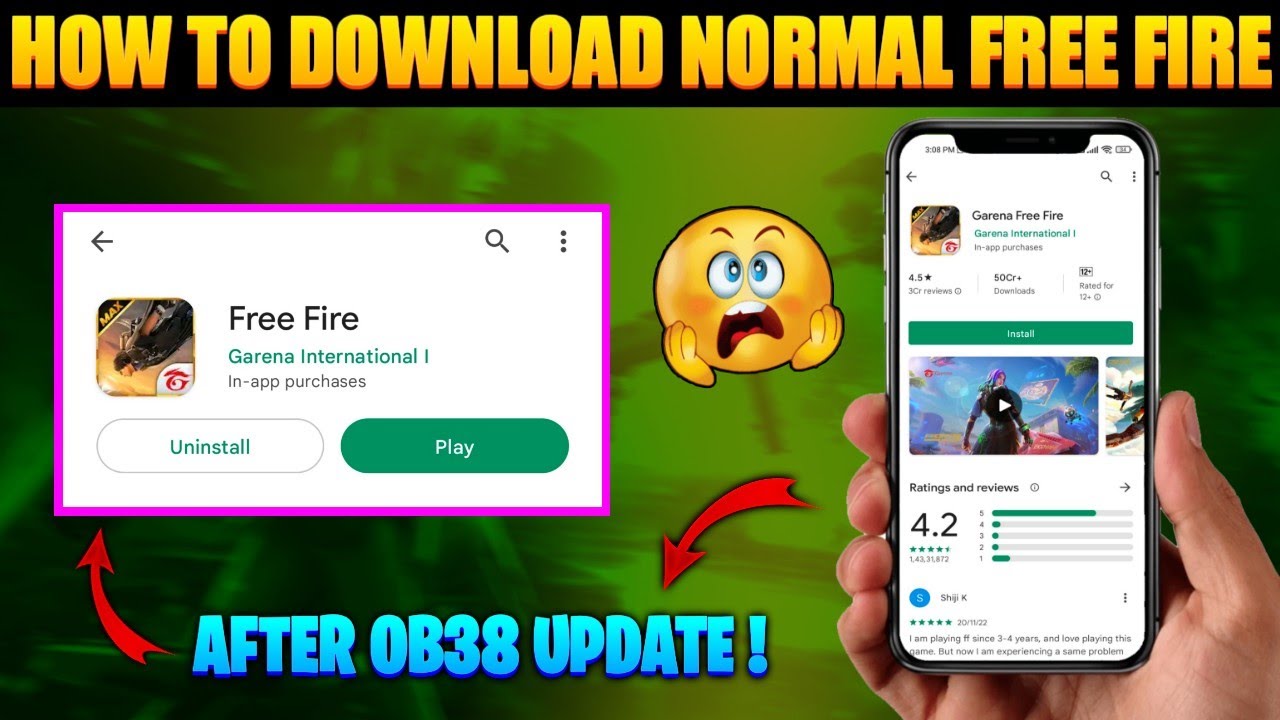 How To Download Normal Free Fire In Tamil | Normal Free Fire OB38 ...