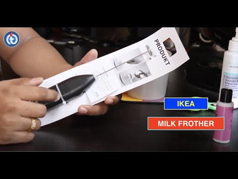 IKEA MILK FROTHER Review & Battery Installation - YouTube