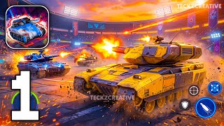 Tank A Boom - Gameplay Walkthrough Part 1 - Tutorial Tank Battle Arena (iOS, Android) screenshot 3