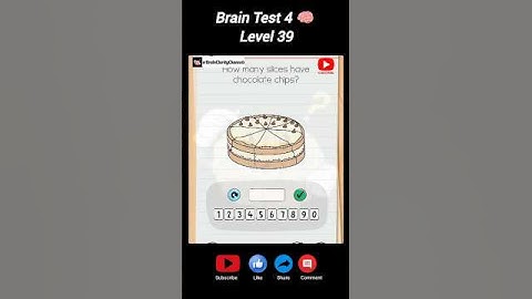 Cake 🥧 ... (Brain test 4 _ Level 39) @brainclaritychannels #game #braingames #shorts