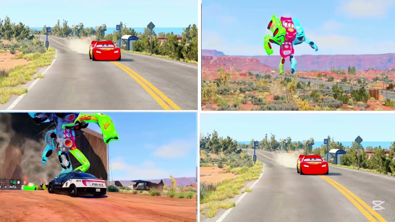 95 Lightning McQueen Transformer Eater Coffin Dance Song (COVER)