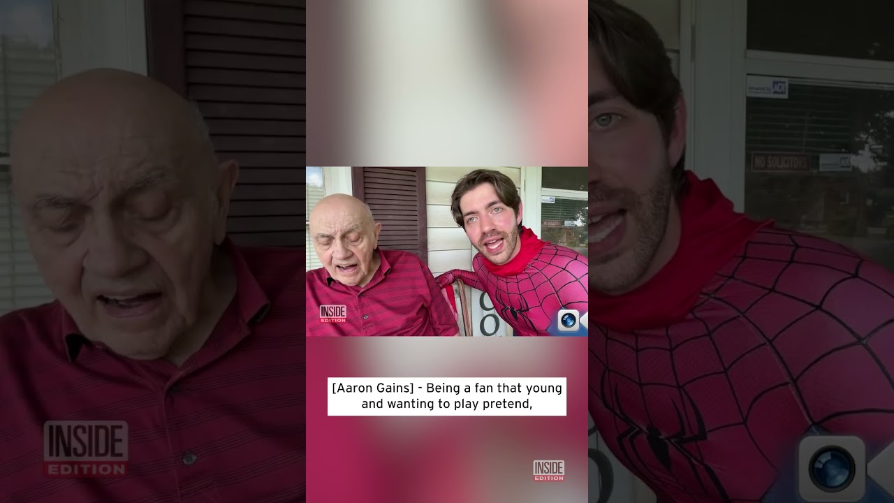 'Spider-Man' And Grand-Dad Recreate Photo Decades Later #shorts