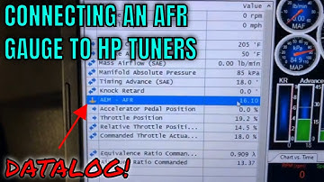 AFR Gauge Datalog with HPTuners