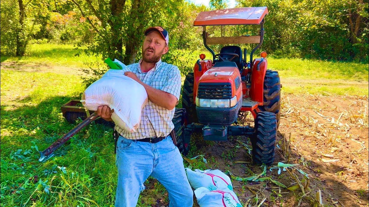 Planting next year’s corn fertilizer! Crimson clover!