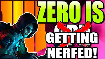 Treyarch Admit Their Mistake | Black Ops 4 Zero Nerf Inbound