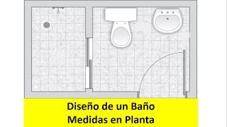 Como Diseñar Un Baño | Medidas en Planta