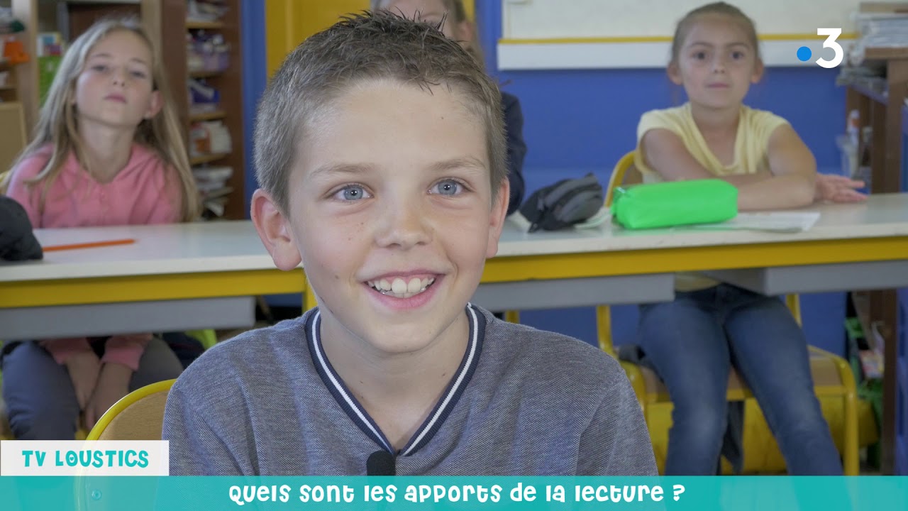 france télévisions sport TV Loustics n°23 à la Boissière de Montaigu (Vendée) – Oui les enfants aiment lire !