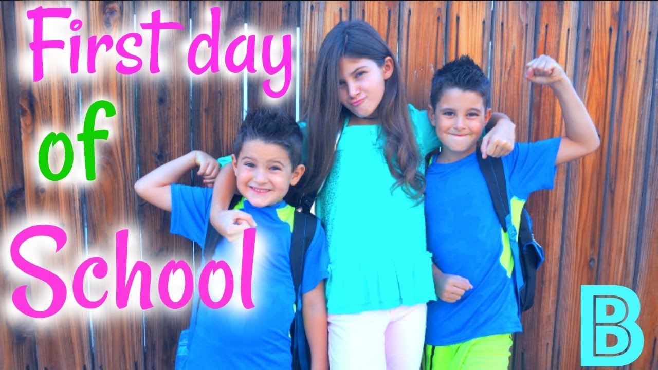 My First Day Of School Youtube