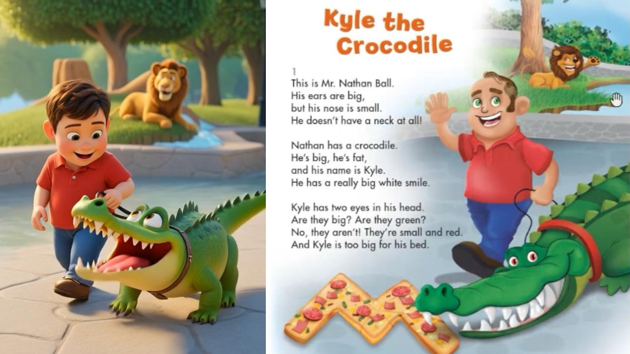 İngilis dili 3-cü sinif səhifə 46 Timsah Kayl | English - Class 3 - Page 46 - Kyle the Crocodile