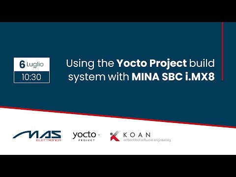 Using the Yocto Project build system with MINA SBC i.MX8