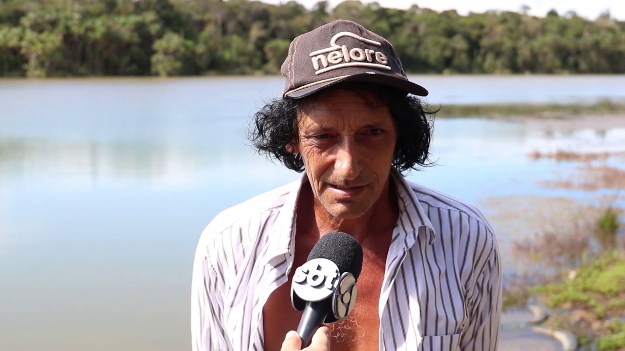 LAGOA AZUL, VILSON RIBEIRO QUE MORA AS MARGENS DA LAGOA DESDE 1986 FALOU COM NOSSA EQUIPE