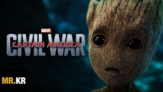 Captain America: Civil War - (Guardians Of The Galaxy 2 Style)