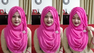 Everyday Hijab Tutorial for School /College /University (2021)||Full Coverage ||Tahmina Shova💝💝