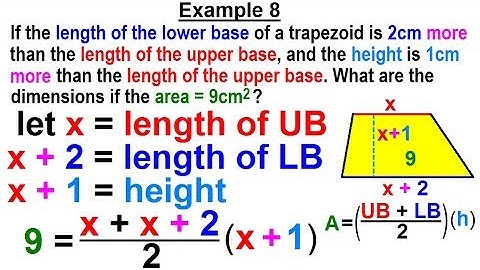 Algebra - Ch. 9: Solving Word Problems with Factoring (8 of 17) Example 8