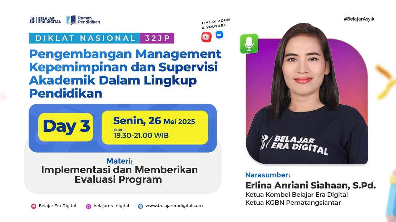 Diklat Day 3! Implementasi dan Memberikan Evaluasi Program